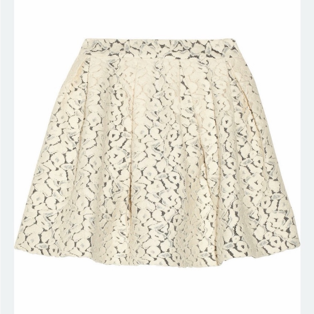 NWT Elizabeth and James Ivory Lace A-Line Skirt